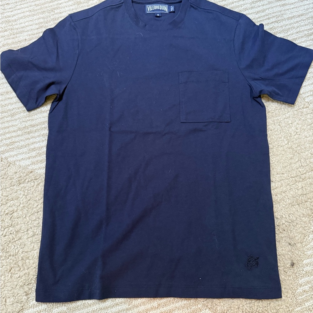 Vilebrequin Navy Blue Men’s Short Sleeve Tee